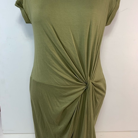 Cherish Twist And Shout Olive Dress - Picture 2 of 5